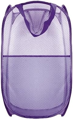 Collapsible Pop Up Laundry Hamper, Extra Large Mesh Foldable Laundry Basket, 28" x 16" x 16"(Purple) by BuyongwantJewelry