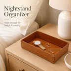 PU Leather Entryway Catchall Tray for Keys, Watches & Daily Small Essentials - Image 2