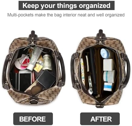 OMYSTYLE Purse Organizer Insert, Felt Tote Bag Organizer Insert with 5 Sizes, Handbag Dividers for Inside Purse, Compatible with Longchamp, Neverful, Speedy and More - Image 4
