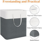 TasticTotes Laundry Basket 3-Pack, Laundry Hamper, 100L-Grey - Image 4