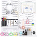 Colville White Pegboard Wall Organizer Kit, 4 Pcs 12 x 12 in ABS Plastic by Colville