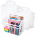 WILLBOND 12 Pcs Classroom Storage Caddies Stackable Utility Caddy, Clear by Willbond+Technology+Limited