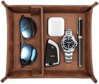 SITHON Valet Tray Desktop Storage Organizer with 2 Compartments by SITHON