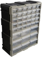 Stalwart 39-Drawer Plastic Small Parts Organizer, Black by Stalwart