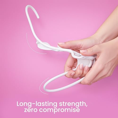 Utopia Home Plastic Hangers 50 Pack – Space Saving Clothes Hanger White | Durable & strong | Closet organizer & storage | Ideal for apartments, dorms & stocking stuffers - Image 4