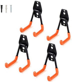 Aoben Heavy Duty Steel Garage Storage Hooks, Utility Tool Hangers and Combinable Wall Mount Hooks for Organizing Ladder, Hold Chairs, Heavy Tools (Small U, 4 Pack) by AOBEN