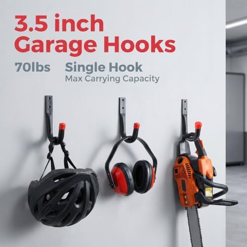 24 Pack Garage Hooks Heavy Duty, 3.5 Inch Wall Hook with EVA Pads - Image 4