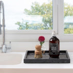 Natural Large Marble Vanity Tray, Stone Organizer for Bathroom & Kitchen - Image 4