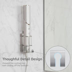 Curling Iron Holder, Stainless Steel Flat Iron Holder Wall Mount, Hair Straightener Holder for Bathroom Storage, Flat Iron Holder Wall Mount Space Saving Hair Tool Organizer Silver BANJEKT - Image 3