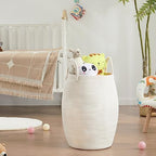 Extra Large Laundry Hamper Basket 105L Woven Blanket Basket, Beige - Image 2