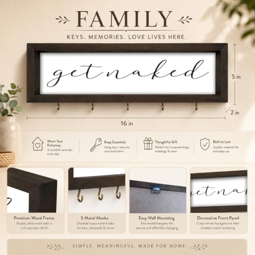 Get Naked Objects Holder Wall Mount, Funny Bathroom Hanging Shelf - Image 5
