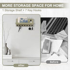 Key Holder for Wall, Decorative Key Holder with Shelf - Image 6