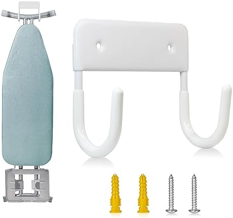 BiJun Ironing Board Hanger Wall Mount, Space Saving Laundry Room Organizer by BiJun