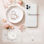 Ceramic Jewelry Tray, White Initial B Personalized Jewelry Dish - Image 2