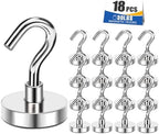 MIKEDE Magnetic Hooks 30lbs Strong Magnets Hook 18 Pack by MIKEDE