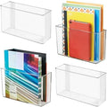 iDesign Adhesive Organizer Bin, Set of 4, Clear by iDesign