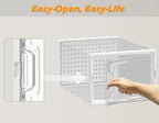 HOMIDEC Clear Shoe Storage Boxes, Stackable Shoe Organizer for Closet - Image 5