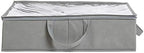 Amazon Basics Under Bed Storage Bags for Clothes, Blankets and Linens, Foldable Fabric Containers with Clear Window and Handles, 30.2" x 20" x 5.7", Gray, 2-Pack - Image 5