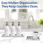 Spacewiser Countertop & Vanity Silicone Tray – 2 PC (11.7" & 7.7") Set - Image 6