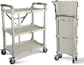 Olympia Tools 89-355 Pack N Roll Collapsible Service Cart, XL, 300LB Capacity, White by OlympiaTools