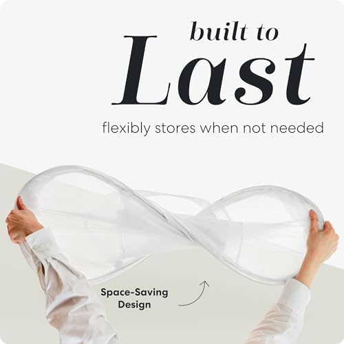Handy Laundry Collapsible Laundry Basket, 3-Compartment Mesh Laundry Sorter, Foldable Pop Up Hamper with Handles, Space-Saving Durable Organizer for Dorm, Bedroom, Travel, White - Image 4