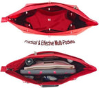 Handbag Tote Purse Organizer Insert, Medium, Red - Image 4