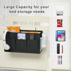 Bedside Caddy Storage Organizer for Bed Rails, Bed Caddy with 6 Pockets - Image 5