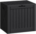 Greesum 40 Gallon Outdoor Deck Box, Resin Storage Chest, Dark Black by BuynowfromGreesum