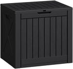 Greesum 40 Gallon Outdoor Deck Box, Resin Storage Chest, Dark Black by BuynowfromGreesum