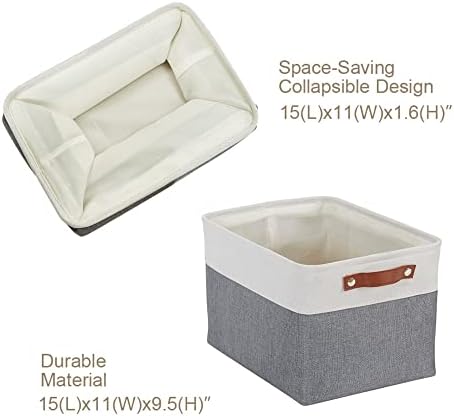 DECOMOMO Storage Bins, Large Fabric Storage Baskets for Shelves 4 Pack - Image 5