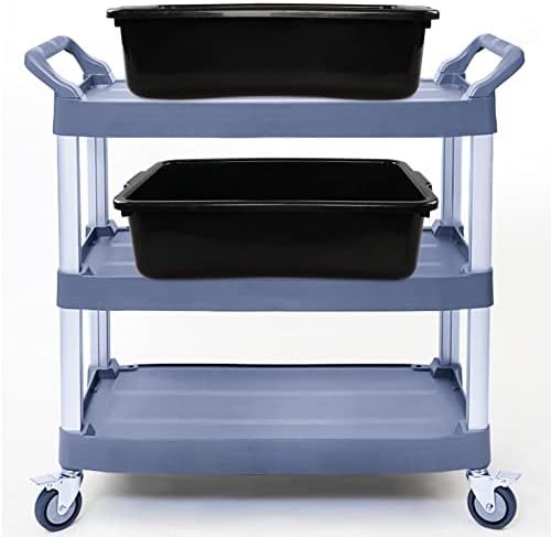Gloreen 4 Pack Bus Box Commercial, 13 L Dirty Dish Bin Utility Tub, Black - Image 3