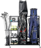 Mythinglogic Golf Bag Storage Organizer for Garage, Multiple Capacities by Mythinglogic