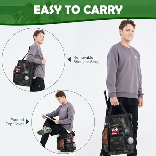 Baseball Bucket Bag, Softball Coaches Bags Fit 6 Gallon Buket - Image 6