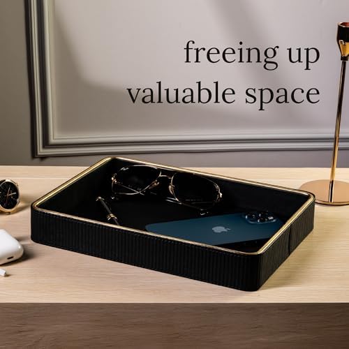 Leather Catchall Valet Tray for Men| Mens Valet Catch All Tray Key Basket - Image 2