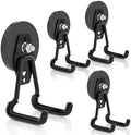 ENUODA Strong Magnetic Hooks Heavy Duty Upgraded Large Magnets with Hooks Magnetic Garage Hooks for Hanging Shovel, Broom, Wreath, Garden Tool, Toolbox, Shed, Garage, Locker, 4PCS by ENUODA