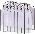 Suit Bags for Closet Storage Garment Bag (24'' x 40'' Set of 12) Clear Garment Bags for Hanging Clothes Plastic Waterproof Suit Cover Bag with Zipper for Coats, Jackets, Shirts Closet by UOUEHRA