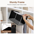 StorageWorks Closet Storage Bins, Black, Large, 2-Pack - Image 4