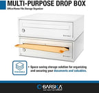 Barska CB13118 Key Lock Multi-Purpose Desktop Envelopes Cash Documents Suggestions Drop Box Organizer White 15.75" x 11" x 4.87" - Image 3