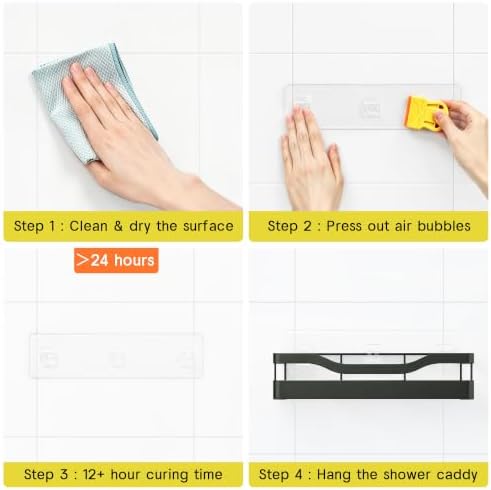 Heavy-Duty Shower Holder for Inside Shower, Light Gray - Image 7