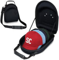 Black Hat Case for Baseball Caps, Sleek Hard Shell Travel Cap Carrier for 6-7 Hats, Breathable Storage Box with Airflow Eyelets for Closet & Home, Water-Resistant 1680D Oxford Cap Organizer by TimberAura