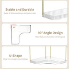 Bathroom Counter Organizer, 2-Tier Corner Shelf for Vanity, Clear - Image 4