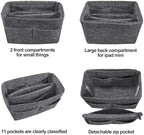 OMYSTYLE Purse Organizer Insert, Felt Tote Bag Organizer Insert with 5 Sizes, Handbag Dividers for Inside Purse, Compatible with Longchamp, Neverful, Speedy and More - Image 5