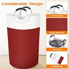 BlissTotes 90L Laundry Basket, Freestanding Collapsible Hamper, Red - Image 3