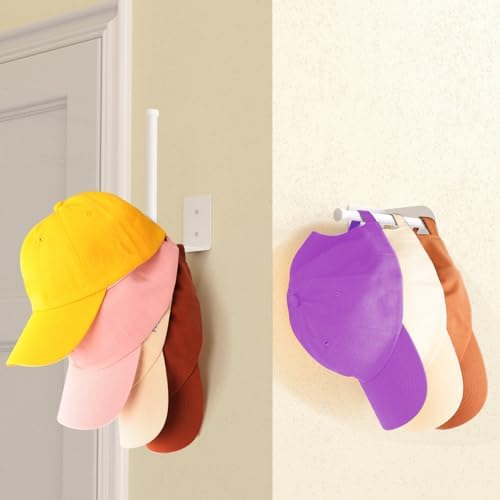 Durmmur Stainless Steel Hat Organizer, Hat Rack for Wall,Each Holds 15 Hats - Image 5