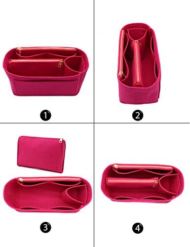 LEXSION Felt Purse Organizer Insert, Tote Bag Shaper Dividers with 5 Sizes - Image 3