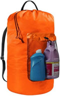 Laundry Bag with Shoulder Straps and Mesh Pocket Laundry Backpack Large Portable Laundry Hamper for College Laundromat Apartment by CATOTEL
