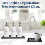 Spacewiser Countertop & Vanity Silicone Tray – 2 PC (11.7" & 7.7") Set - Image 6