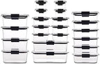 Rubbermaid Brilliance BPA Free 44-Piece Food Storage Containers Set Airtight Leak-Proof with Lids for Meal Prep Lunch and Leftovers - Image 2