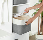 DECOMOMO Storage Bins, Extra Large Fabric Storage Baskets for Shelves 3Pack - Image 2