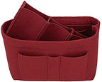 ZTUJO Purse Organizer Insert, Felt Bag Organizer For Handbag Purse Organizer,13 Colors, 6 Size(Small, Red) - Image 3